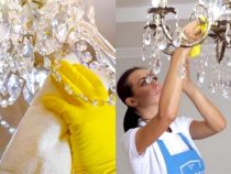 2 Ways, How to Clean a Chandelier Made of Crystal