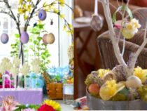 Easter Table Decorations and Handmade Favors