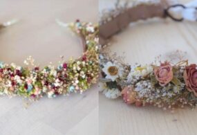 Create Your Own Dried Floral and Ribbon Crown